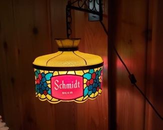 Schmidt beer hanging wall light - MINT!!!