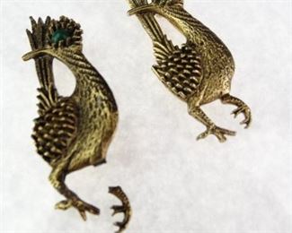 BrassColored Peacock Pins