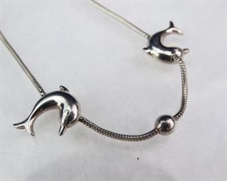 925 Sterling Silver Dolphin Bracelet