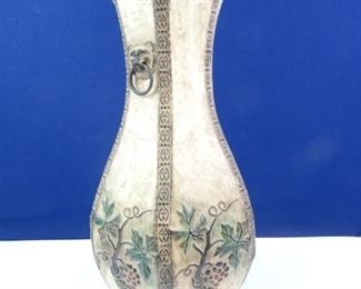 Kirklands Tall Metal, Decorative Plant Vase