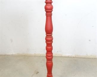 Red Wooden Plant Stand
