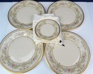 Lenox China Plates with Castle Garden Pattern