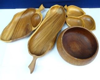 Vintage Wooden Serving Platters