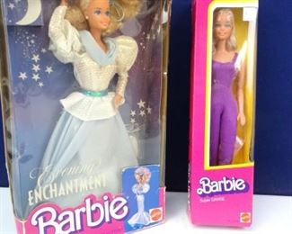 Vintage, Mattel Collectible Barbie Dolls c. 1980s