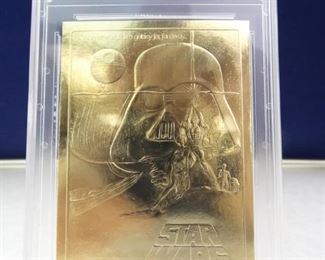 Hank Aaron 23KT Gold Card