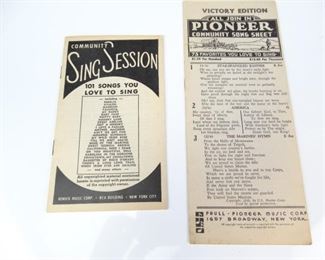 Vintage Song Sheet Set