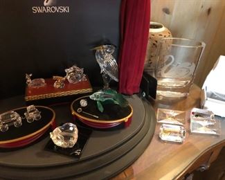 Boxes full of Swarovski crystal.