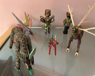 Hand painted Oaxacan figures.