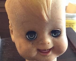 70 years old doll head