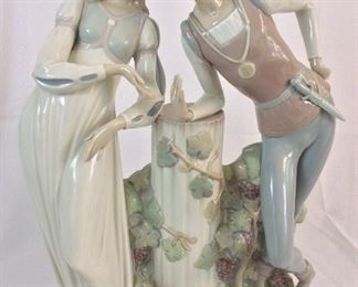 Lladro Couple Figurine, 17" H. 