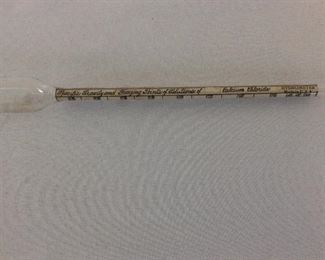 Vintage Hydrometer, Specific Gravity & Freezing Points of Calcium Chloride Hydrometer. 