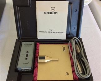 Crown PZM-30 Pressure Zone Microphone in Case. 