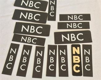 NBC Microphone Nameplates. 