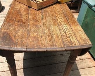 Drop side table.  Great repurposed 