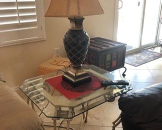 Living room end tables and matching coffee table