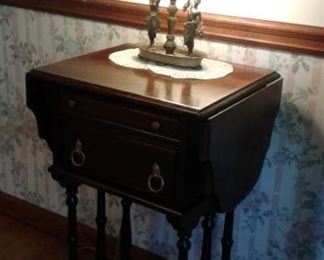 Great brass figural lamp