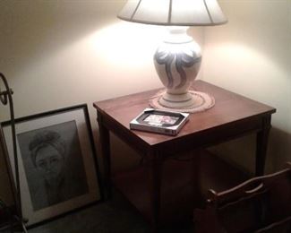 End tables and lamps