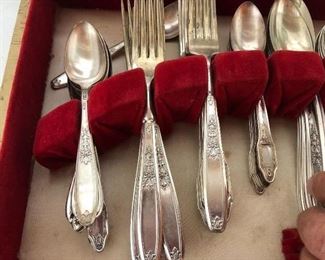 We have 5 patterns of silver plate flatware 