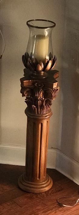 Carved Wooden Column