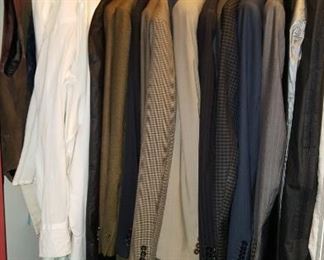 Men's Clothing includin suits & sports coats NICE