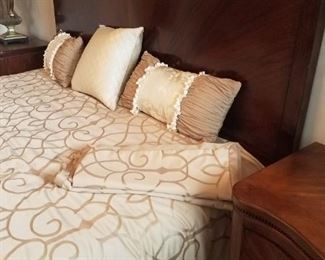 King size bedroom set with a Vera Wang mattress set