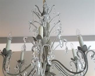 This Ethan Allen chandelier is even beautiful when it's not lit!