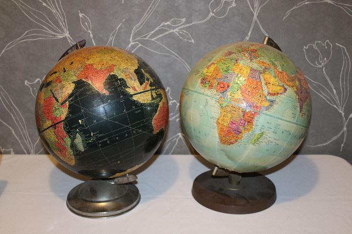vintage globes