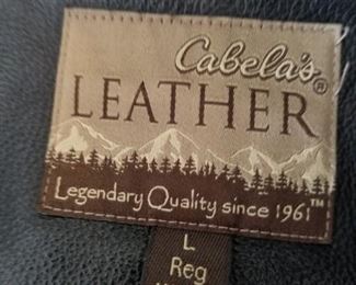 Cabelas Leather Coat, mens