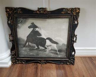 Horse framed art