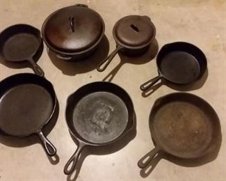 Lots of cast iron...some marked.