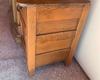 #3	Antique End Table w/ 1 drawer & 1 door   15x15x21	 $75.00 
