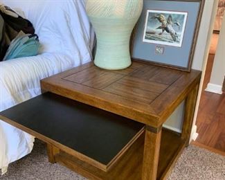 #15 End Table w/pull out shelf 26x21 $75.00