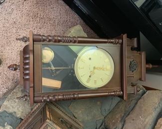 #17 Linden Wall Clock - wind up clock 31 day $25.00