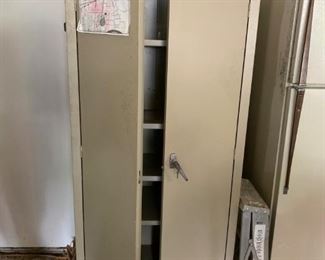 #57 Metal Garage Cabinet 30x15x66 $65.00