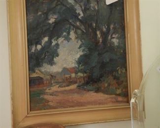 FRAMED PAINTING BY ANGELO CORRUBIA 1879-1943