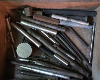 Great old metal working and lathe tools, cutting tools, lathe parts.
