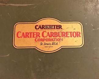 Vintage Carter Carburetor automotive tool set in original case. Other vintage automotive tools.  