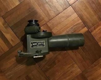 World War II Tank Scope M17 , elbow telescope for spotting artillary, with night vision filter.