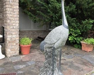 5' Tall Granite Crane or Heron