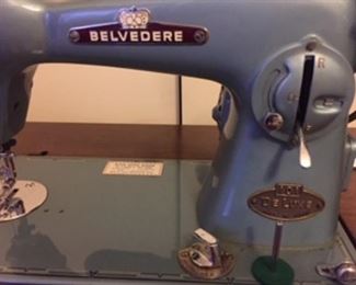 Belvedere 101 Deluxe Sewing machine in hideaway cabinet