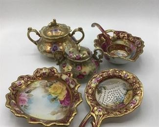 Collection of Hand painted China Pieces                https://ctbids.com/#!/description/share/157180