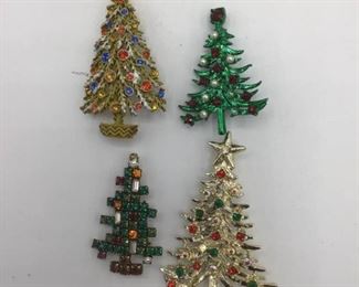 Holiday Tree Brooches https://ctbids.com/#!/description/share/157225