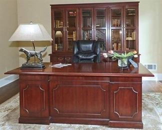 Solid Wood Kimball Presidential Desk