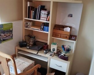 Ikea desk with bookcase top