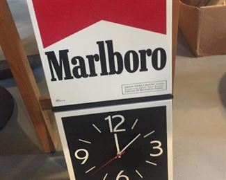 Marlboro cigarettes wall clock. Was an in-store promotional item in the 90s