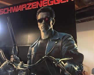 7-foot tall cardboard standee from late '80s movie theater. Eye lights up red when plugged in