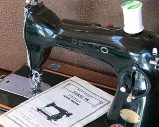 Delco Sewing Machine with original manual . Purchased in Port Huron Michigan 
