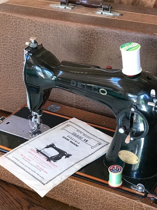 Delco Sewing Machine with original manual . Purchased in Port Huron Michigan 