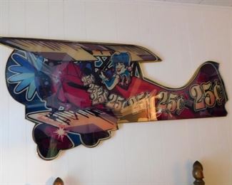 What a great piece of wall decor for a kid's room, game room, or Man Cave. This piece came from a Casino in MS