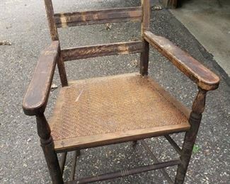 Antique counter height chair